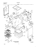 BODY Diagram and Parts List for NGSE3CSASA  Frigidaire Range