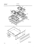 Part Location Diagram of 316085205 Frigidaire Single Grate