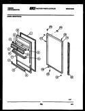 DOOR PARTS Diagram and Parts List for RM18F5WX1B  Gibson Refrigerator