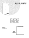 COVER Diagram and Parts List for LFFU14F5HWM  Frigidaire Freezer