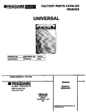 COVER Diagram and Parts List for MWX645RES3  Frigidaire Washer