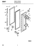 REFRIGERATOR DOOR Diagram and Parts List for FRS22XHAB2  Frigidaire Refrigerator