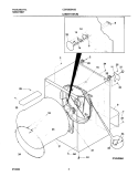 DRY CAB, HEATER Diagram and Parts List for CGR3600AS0  Frigidaire Dryer