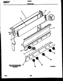 BACKGUARD Diagram and Parts List for G31BPNW6  Frigidaire Range