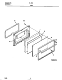 DOOR Diagram and Parts List for 31-2649-00-08  Tappan Range