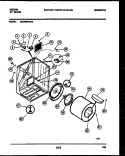 CABINET AND COMPONENT PARTS Diagram and Parts List for DE27S8WAGA  Gibson Dryer