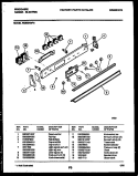 CONTROL PANEL Diagram and Parts List for RG533NL2  Frigidaire Range