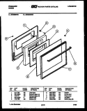 DOOR PARTS Diagram and Parts List for GC34BCL4  Frigidaire Range