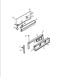 BACKGUARD Diagram and Parts List for GF710HXD0  Frigidaire Wall Oven
