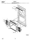WINDOW MOUNTING PARTS Diagram and Parts List for FAC052G7A1  Frigidaire Air Conditioner
