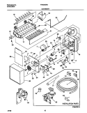ICE MAKER Diagram and Parts List for FRS26ZRGB8  Frigidaire Refrigerator