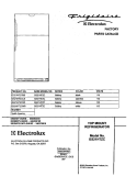 COVER Diagram and Parts List for GS21HTZCC0  Frigidaire Refrigerator