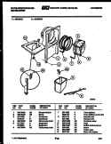 WATER AND CONDENSING PARTS Diagram and Parts List for ED508K2  Frigidaire Dehumidifier