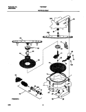 MOTOR AND PUMP Diagram and Parts List for FDB736GFR5  Frigidaire Dishwasher