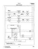 WIRING SCHEMATIC Diagram and Parts List for FEFL74ABC  Frigidaire Range