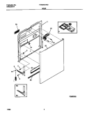 DOOR Diagram and Parts List for FDB345CHS0  Frigidaire Dishwasher