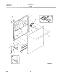 DOOR Diagram and Parts List for GPDB998JC1  Frigidaire Dishwasher