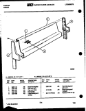 BACKGUARD Diagram and Parts List for 37-1117-66-01  Tappan Range
