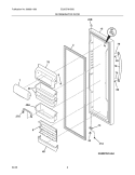 REFRIGERATOR DOOR Diagram and Parts List for E23CS78HSS0  Electrolux Refrigerator