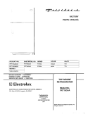 COVER Diagram and Parts List for FRT18G4AQ0  Frigidaire Refrigerator