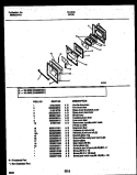 DOOR PARTS Diagram and Parts List for 30-4982-23-01  Tappan Range