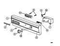CONSOLE AND CONTROL PARTS Diagram and Parts List for TDB662RBR0  Tappan Dishwasher