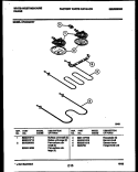 BROILER PARTS Diagram and Parts List for KF400GDD7  Frigidaire Range