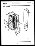 DOOR PARTS Diagram and Parts List for KFU14M2AW0  Kelvinator Freezer