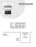 COVER Diagram and Parts List for LGGF3044LWA  Frigidaire Range