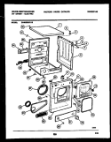 CABINET PARTS Diagram and Parts List for DC400RXD119  Frigidaire Dryer