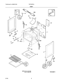 BODY Diagram and Parts List for FGFS36FWJ  Frigidaire Range