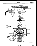MOTOR PUMP PARTS Diagram and Parts List for FDB663RBB0  Frigidaire Dishwasher