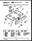 COOKTOP PARTS Diagram and Parts List for GF830NW3  Frigidaire Range