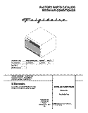 COVER Diagram and Parts List for FAC052K7A9  Frigidaire Air Conditioner