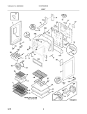 BODY Diagram and Parts List for CPLEFM99ECG  Frigidaire Range