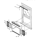 WINDOW MOUNTING PARTS Diagram and Parts List for FAC083W7A5  Frigidaire Air Conditioner