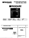 COVER Diagram and Parts List for FEB789WCCB  Frigidaire Wall Oven