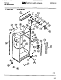 CABINET W / FAN ASSEMBLY Diagram and Parts List for 95-2187-23-06  Tappan Refrigerator