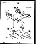 BURNER PARTS Diagram and Parts List for 30-2232-23-03  Tappan Range