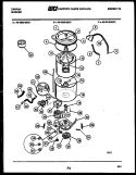 TUB DETAIL Diagram and Parts List for 46-2810-23-01  Tappan Washer