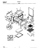 BODY Diagram and Parts List for MEF303PCDE  Frigidaire Range