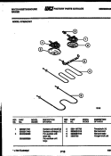 BROILER PARTS Diagram and Parts List for KF350GDD7  Frigidaire Range