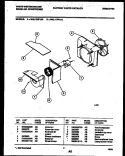 AIR HANDLING PARTS Diagram and Parts List for WAL117P1A2  Frigidaire Air Conditioner