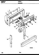 BACKGUARD Diagram and Parts List for FEF300PADA  Frigidaire Range