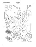 BODY Diagram and Parts List for DGGF3054KFM  Frigidaire Range