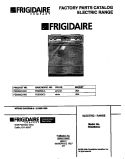COVER Diagram and Parts List for FES353CCDD  Frigidaire Range