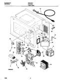 FUNCTIONAL Diagram and Parts List for FMT157E1W0  Frigidaire Microwave