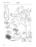 BODY Diagram and Parts List for LEEFM389FEF  Frigidaire Range
