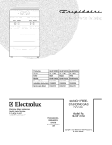 COVER Diagram and Parts List for GLGF376DQG  Frigidaire Range