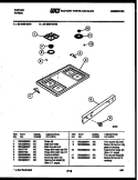 COOKTOP PARTS Diagram and Parts List for 30-3860-00-01  Tappan Range